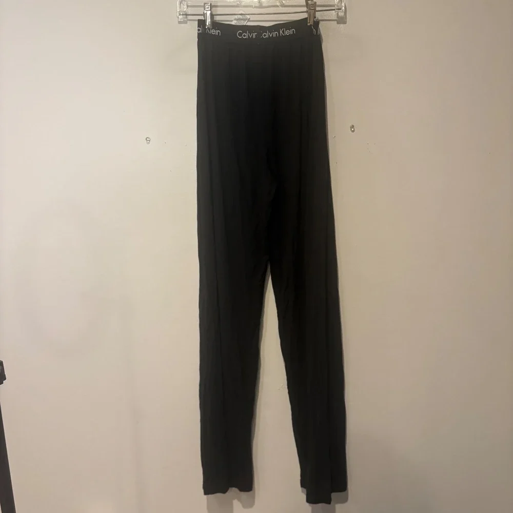 Calvin Klein Lounge Pants Women S Black Body Modal Soft Logo Waistband NWT